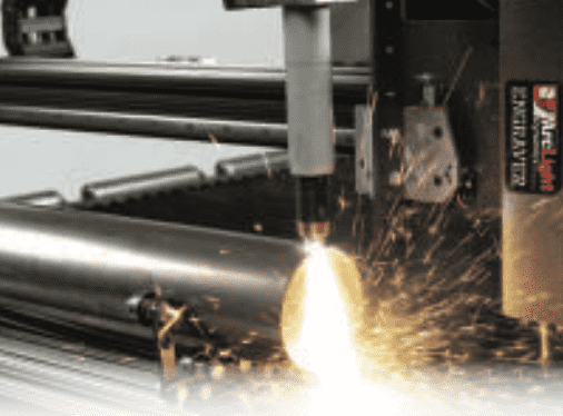 CNC tube cutting system for 360-degree precision cuts.